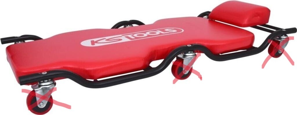 KS Tools 500.8003 Werkstattliege, 1160 x 540 mm, I33132
