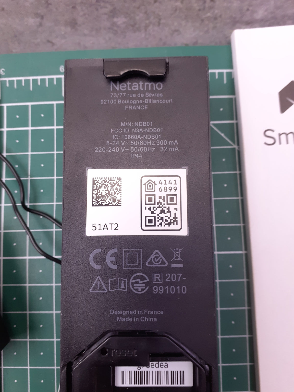 Netatmo Smarte Video Türklingel mit Kamera, WLAN, 2-Wege-Audio, I17859