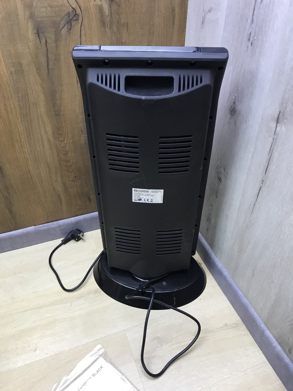 OLIMPIA SPLENDID 99579 Carbon Black Radiant Heater, I30988