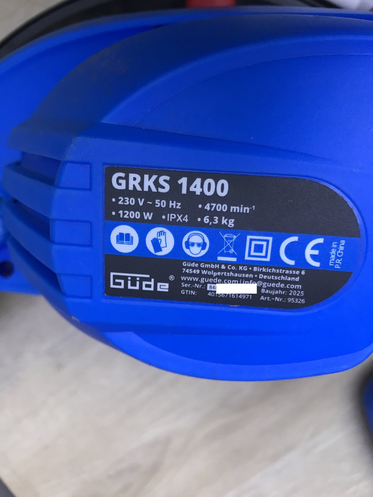 Güde 95326 Lawn Edger GRKS 1400, 1200 W, I32953