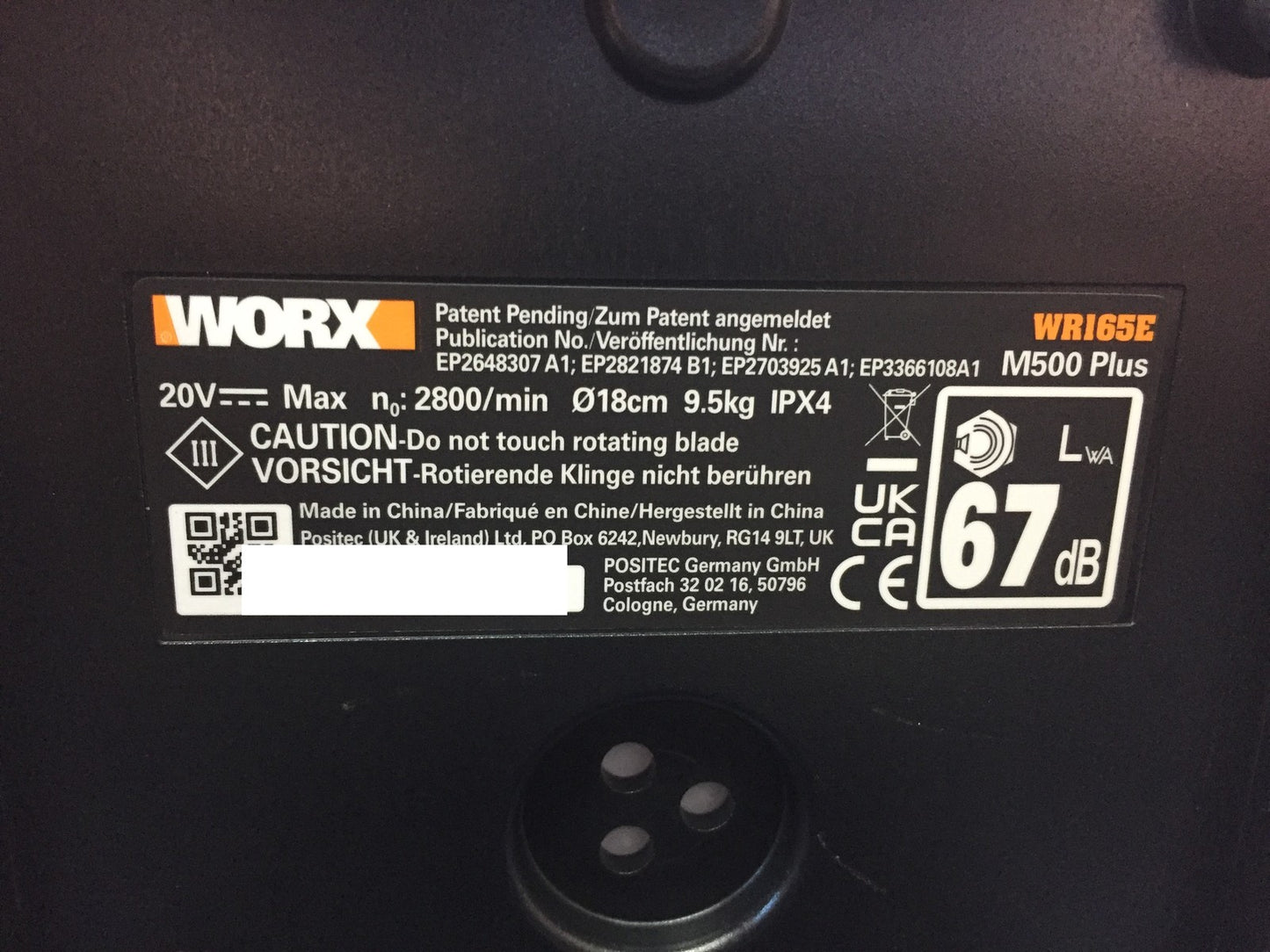 WORX Landroid M500 PLUS WR165E Mähroboter bis 500 qm mit WLAN, Bluetooth, I33495