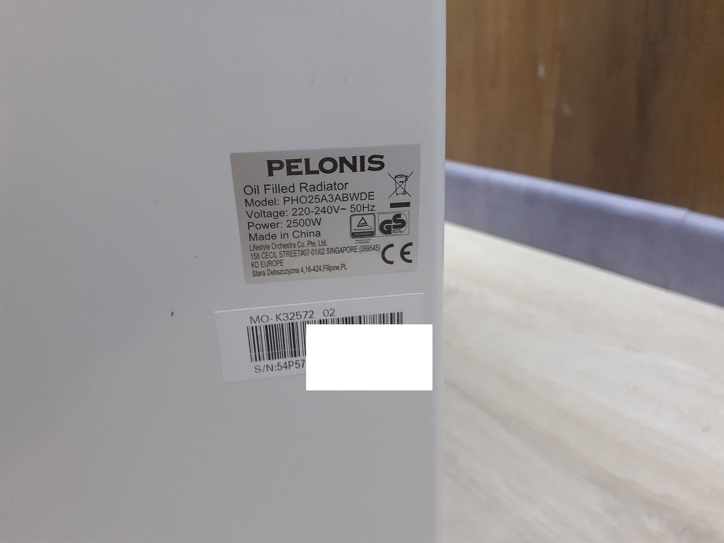 PELONIS oil-filled radiator 2500W, energy-saving, 13 fins, I23957