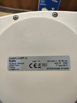 SFA Hebeanlage SANIFLOOR+ 3 (Saugpumpe + Siphon)