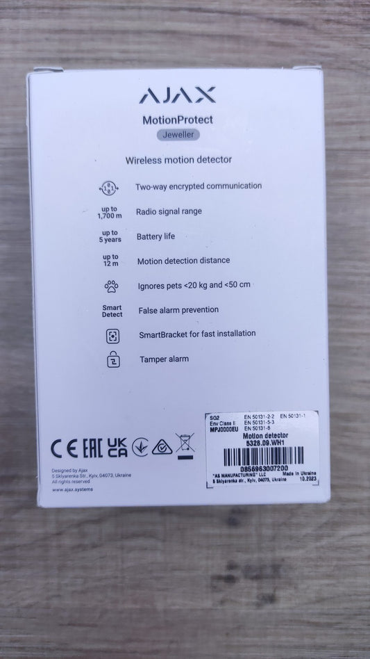 AJAX MotionProtect Bewegungsmelder 5328.09.WH1, I35649