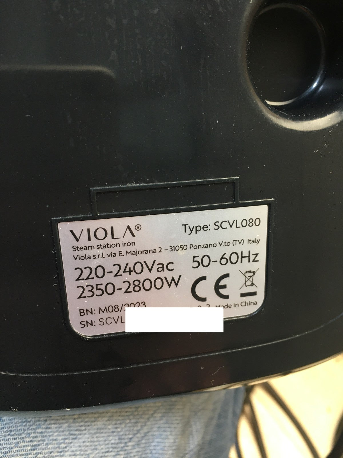 VIOLA Voilà F8.0 Dampfbügelstation SCVL080, I39342