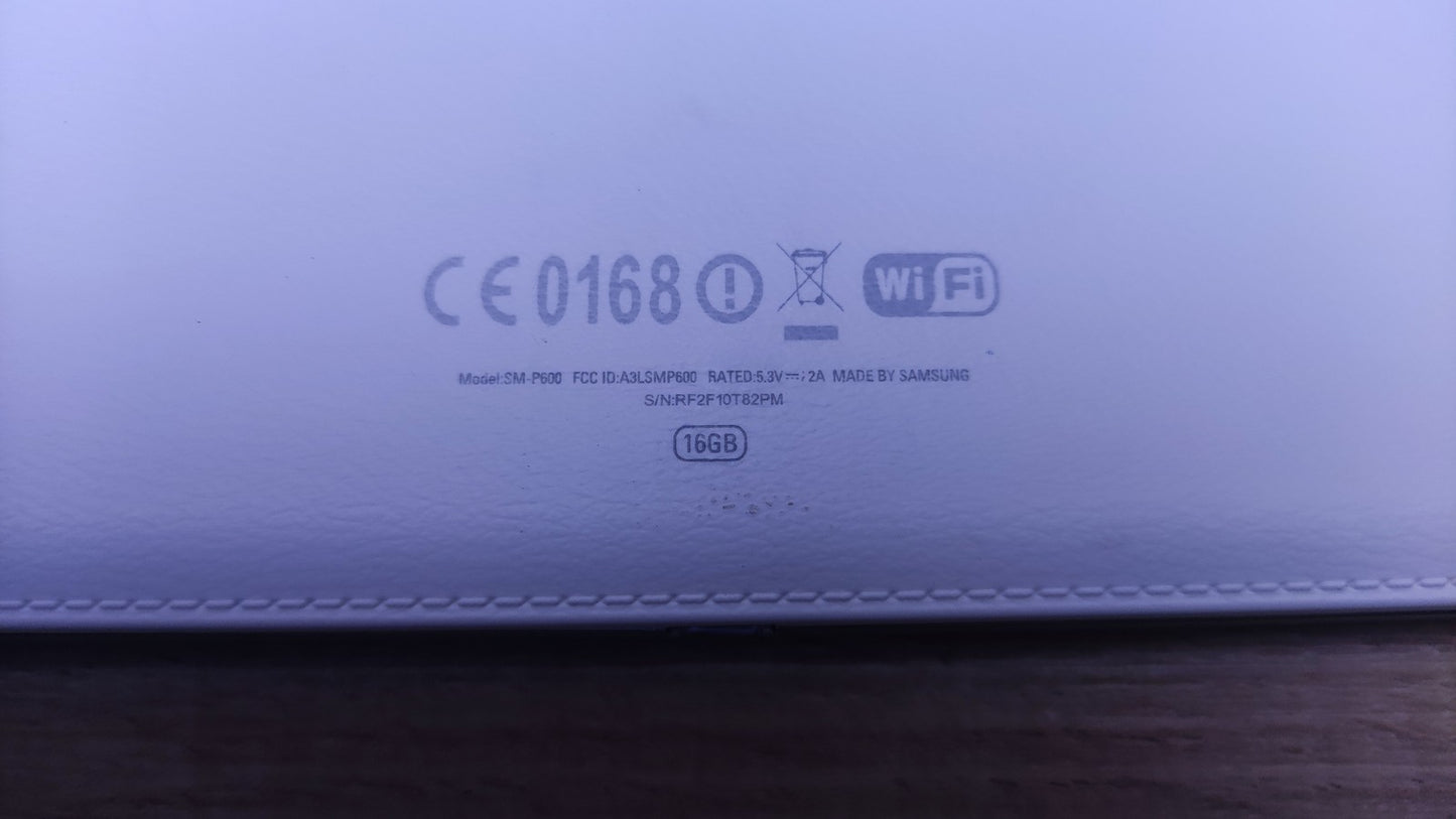 Samsung Galaxy Note 10.1 Tablet SM-P600 10.1" WQXGA 2560x1600 16GB WiFi weiß