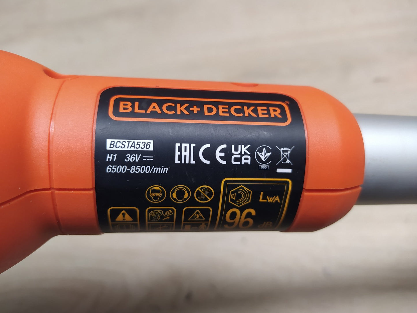 Black+Decker Akku-Rasentrimmer BCSTA536 SOLO, Schnittbreite 33 cm, I36121