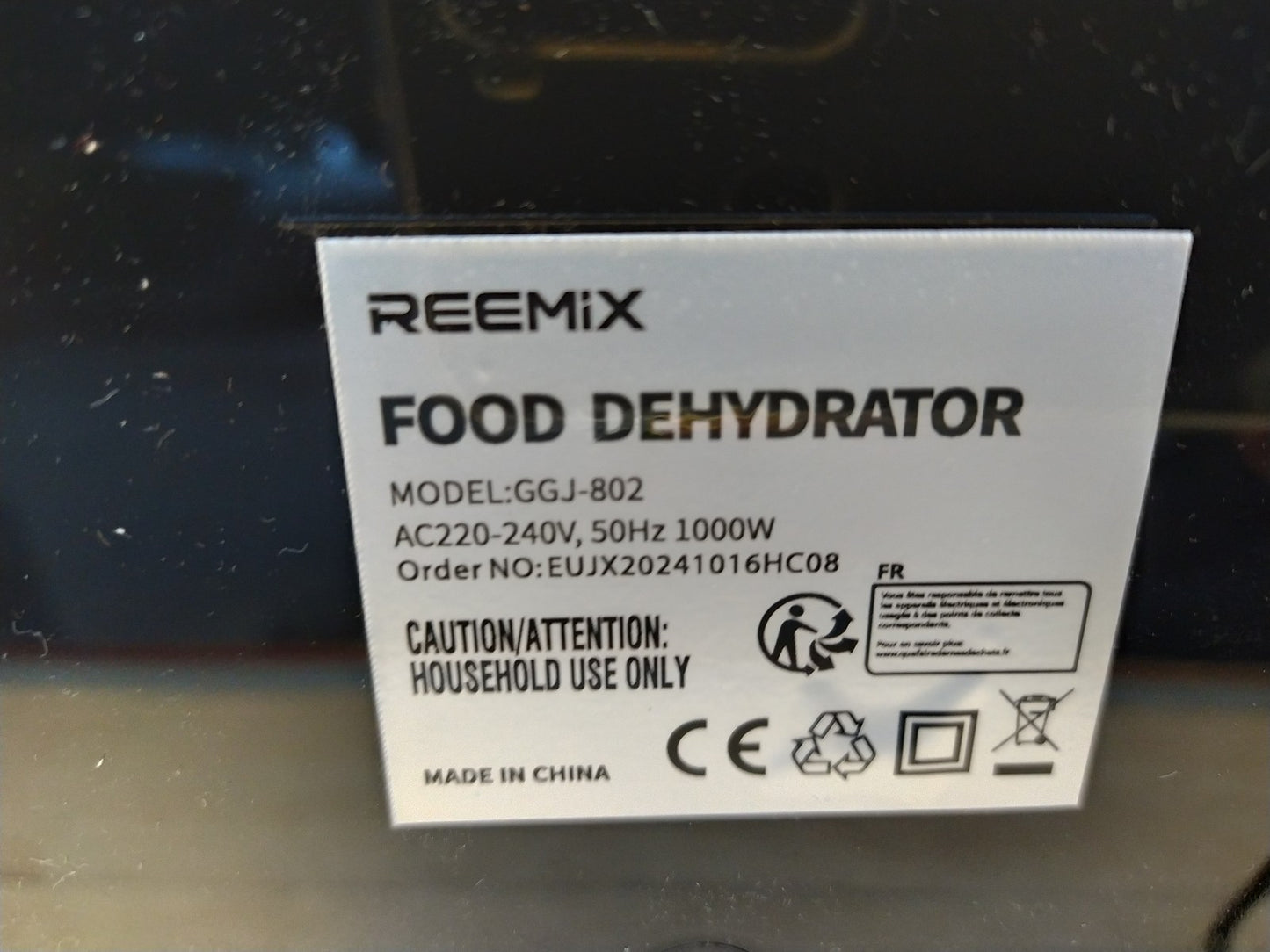 Reemix GGJ-802 Dörrautomat, 1000W, I35999