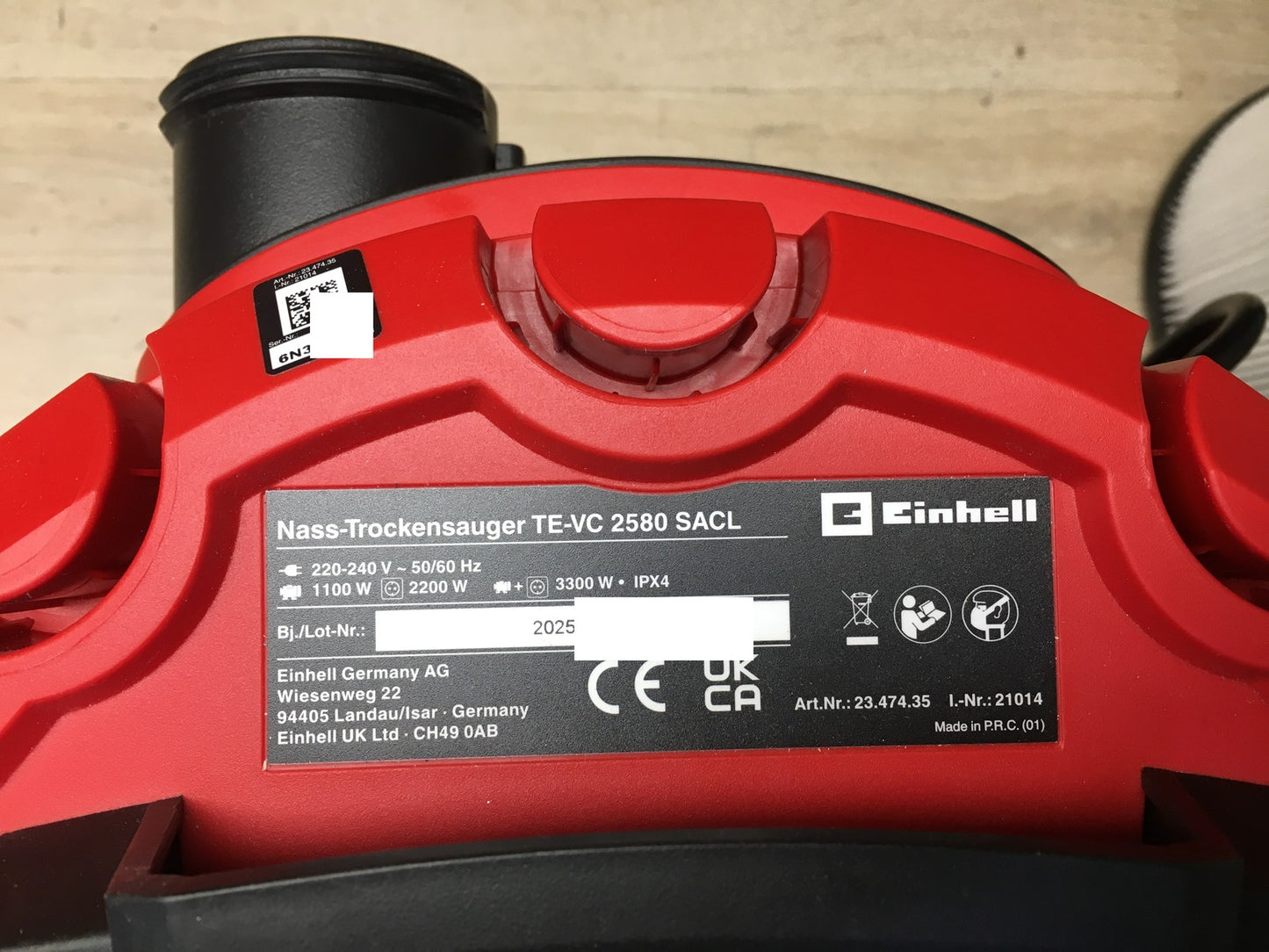 Einhell TE-VC 2580 SACL Nass-/Trockensauger (2347435), 1100 W, I36797