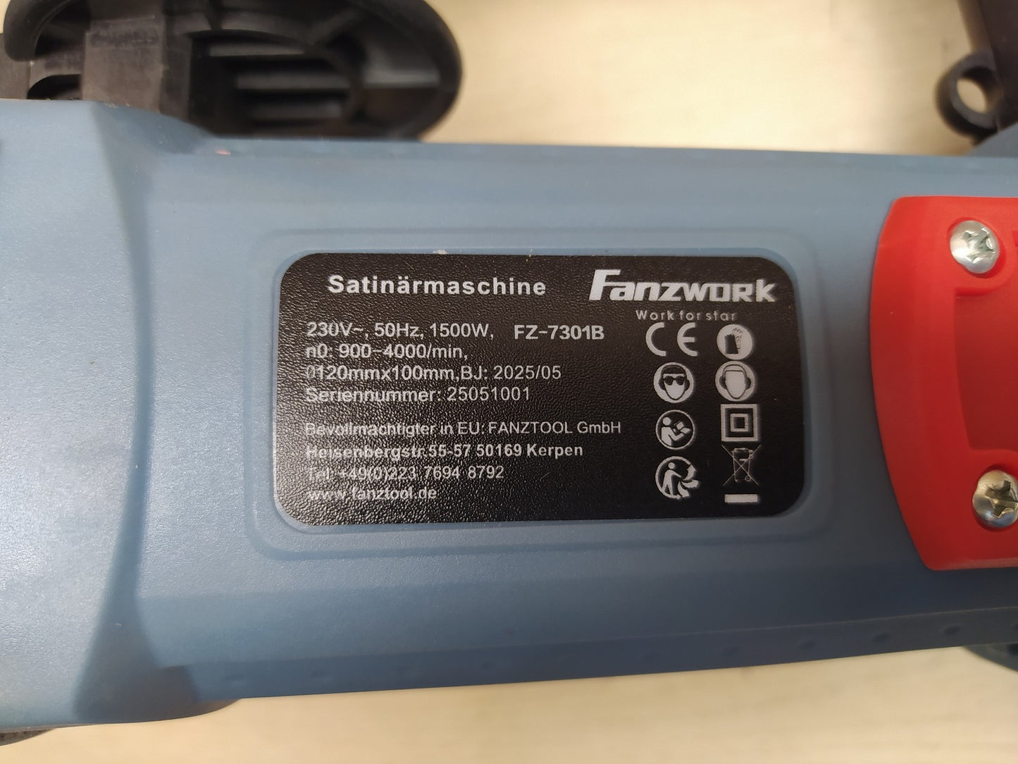 FANZWORK FZ-7301B Satiniermaschine 1500W, I38568