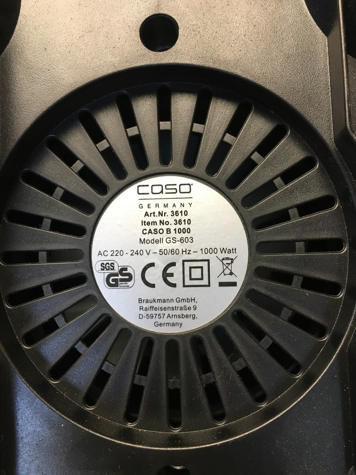 Caso MX1000 Standmixer GS-603, 1000W, I38960