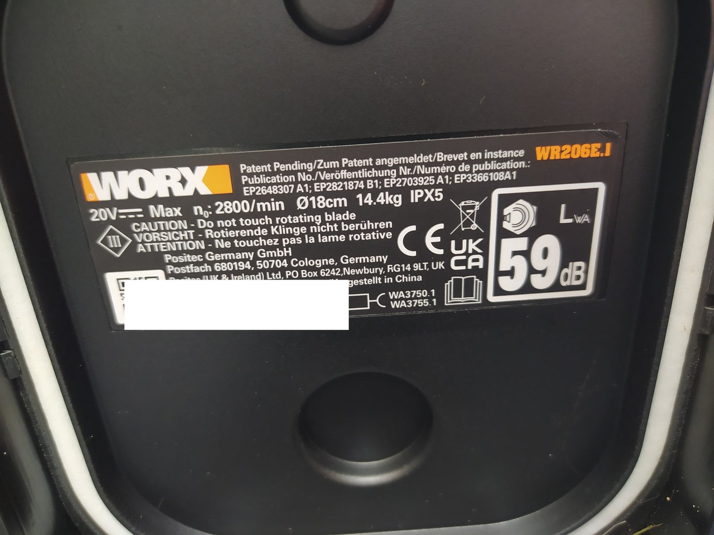 WORX Landroid Vision M600 Mähroboter ohne Begrenzungskabel WR206E.1 I37836