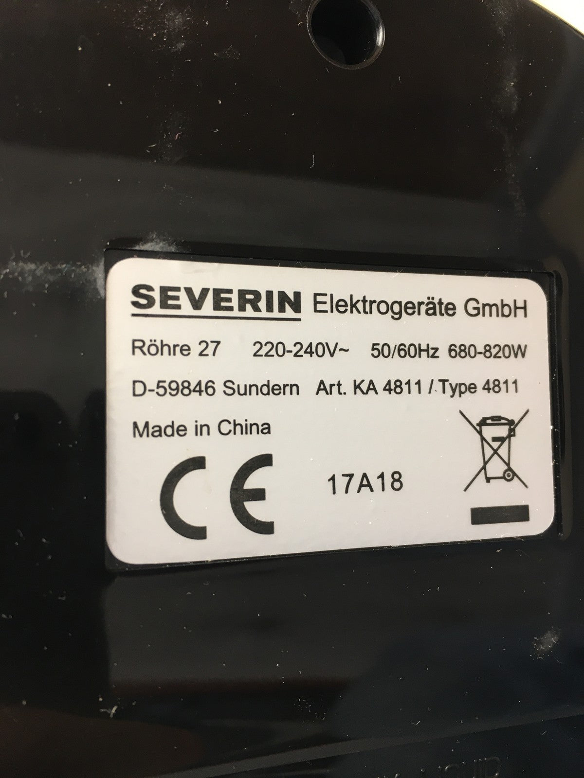 Severin KA 4811 Filterkaffeemaschine, I39042