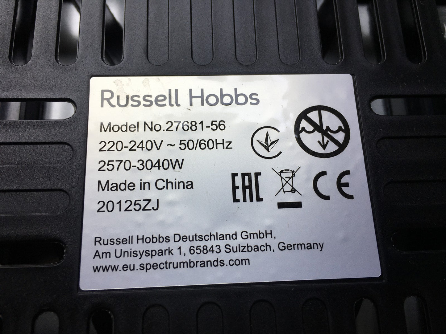 Russell Hobbs 27681-56 Heißluftfritteuse, 2 Fächer je 4,5l, I35636