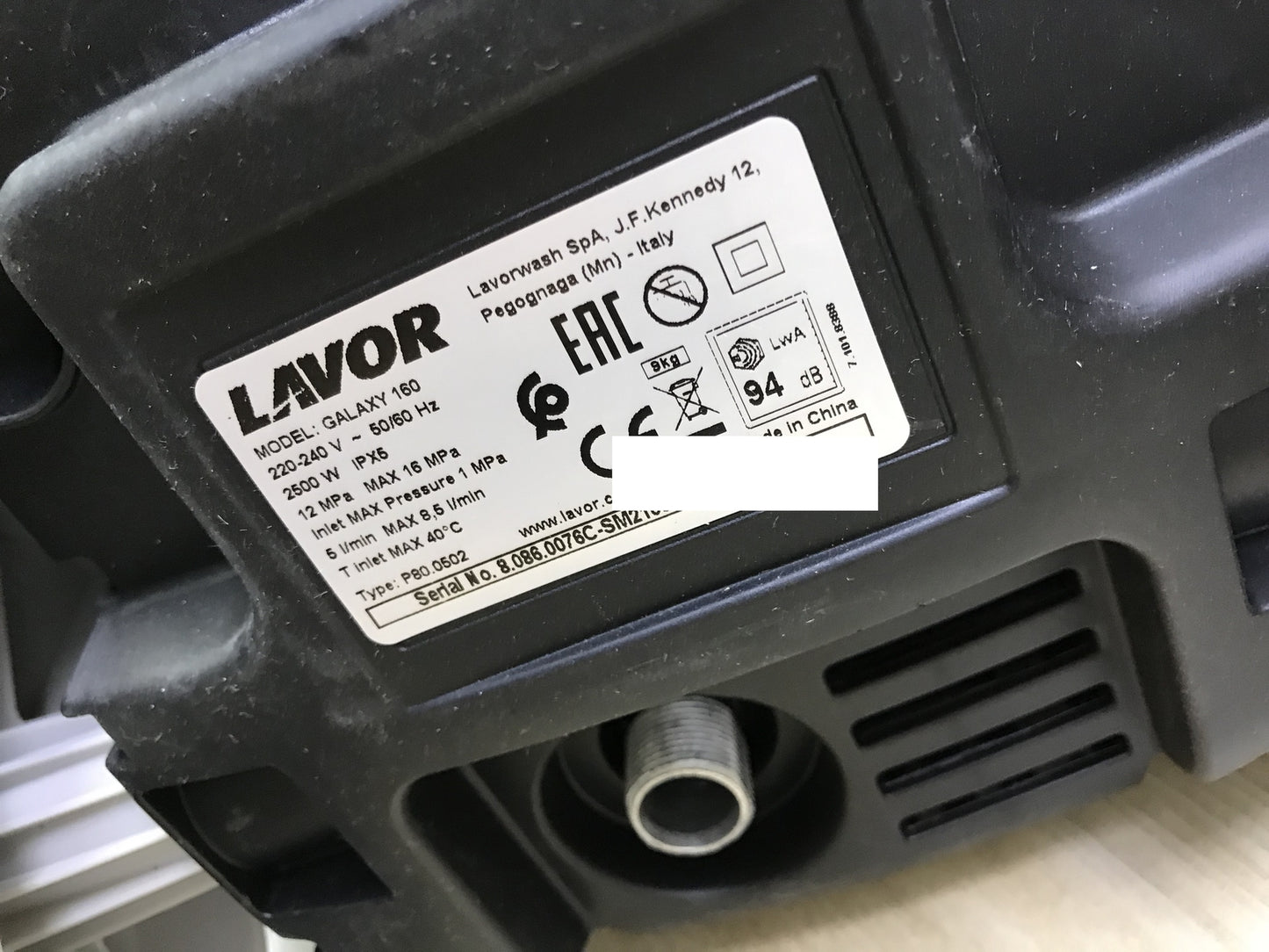 Lavor Galaxy 160 Hochdruckreiniger 160 bar 2500 W, I28428