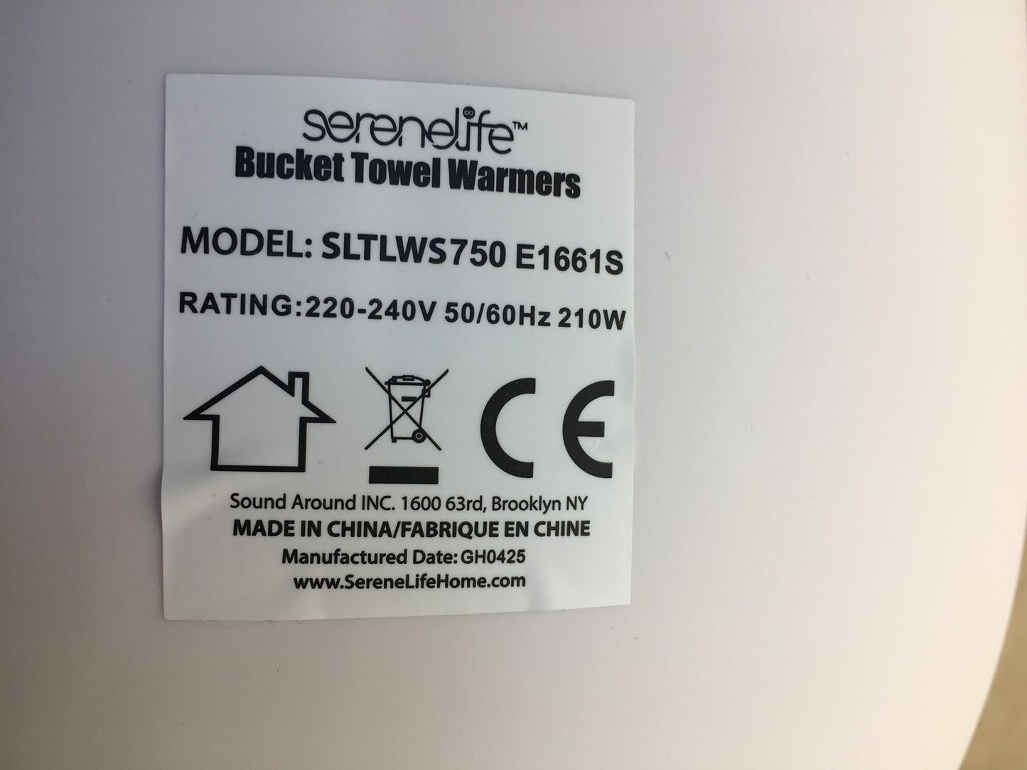 SereneLife SLTLWS750 Handtuchwärmer, I37285