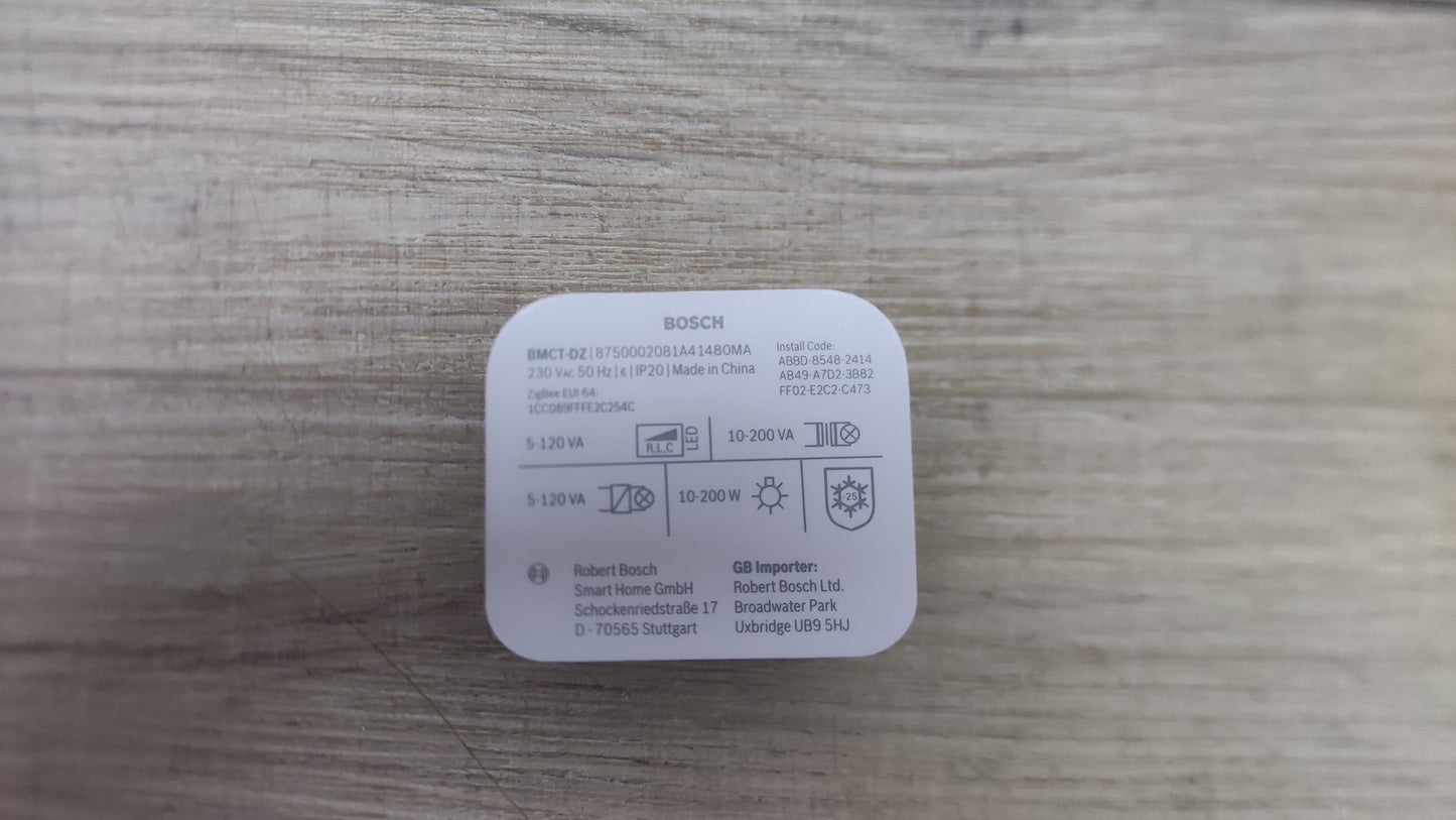 Bosch BMCT-DZ Smart Home Dimmer Schalter, Aktor zur smarten Steuerung, I38672