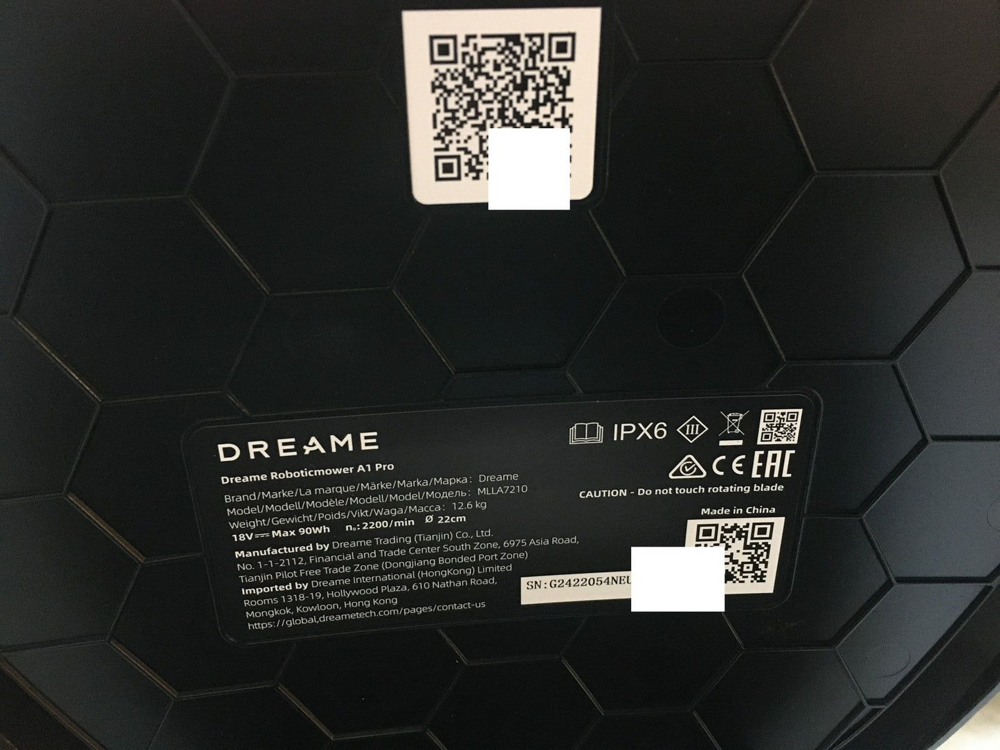 DREAME Intelligenter Mähroboter A1 Pro bis 2000m² 3D Sensor (MLLA7210) I37977