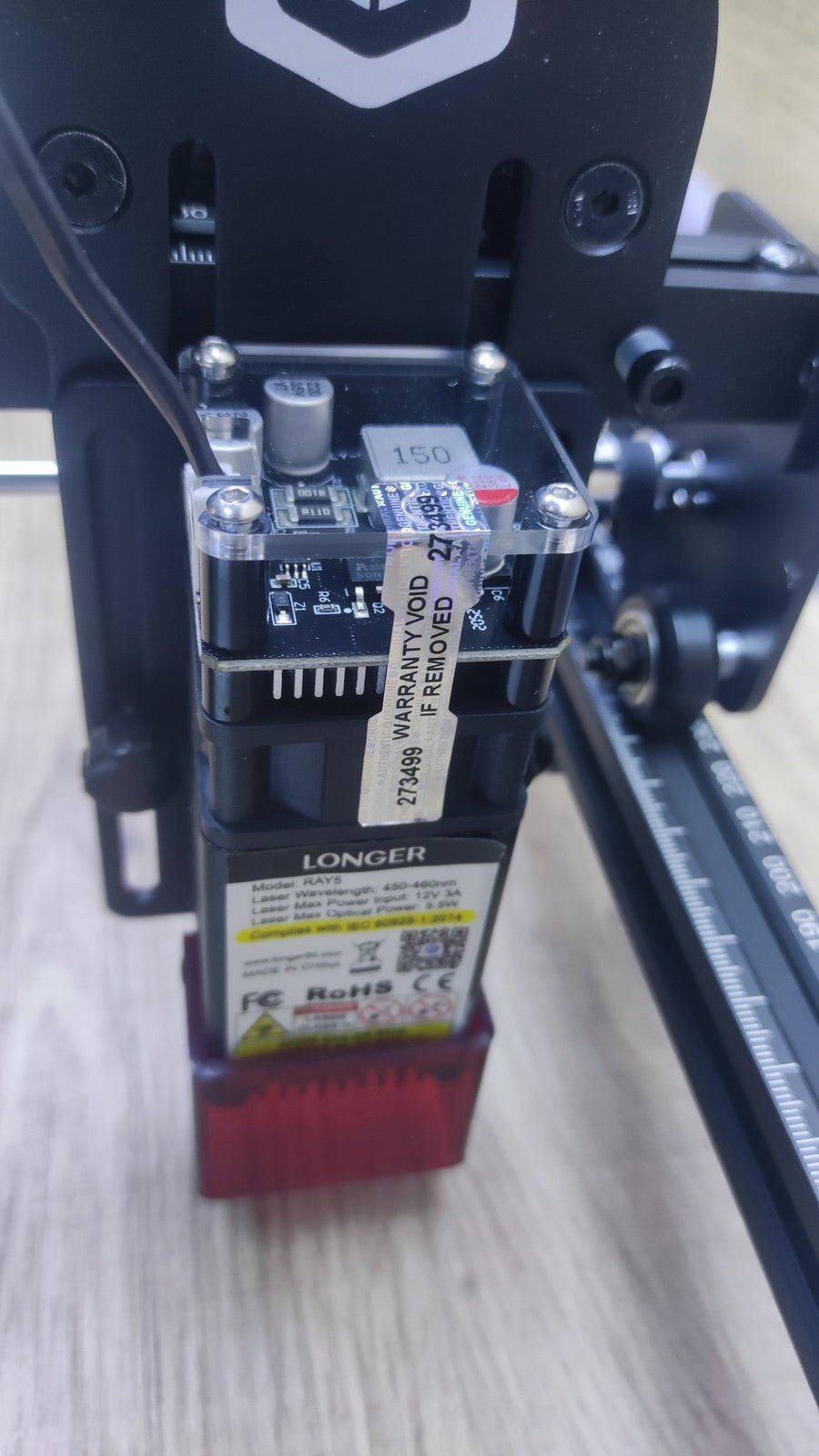 LONGER RAY5 5W Lasergraviergerät 400x400mm, 3,5" Touchscreen, I37610