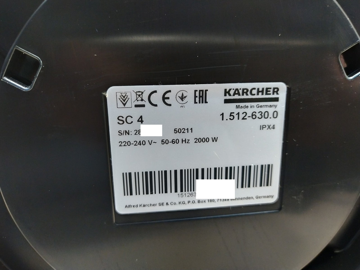 Kärcher 1.512-630.0 Dampfreiniger SC 4 EasyFix, I37463