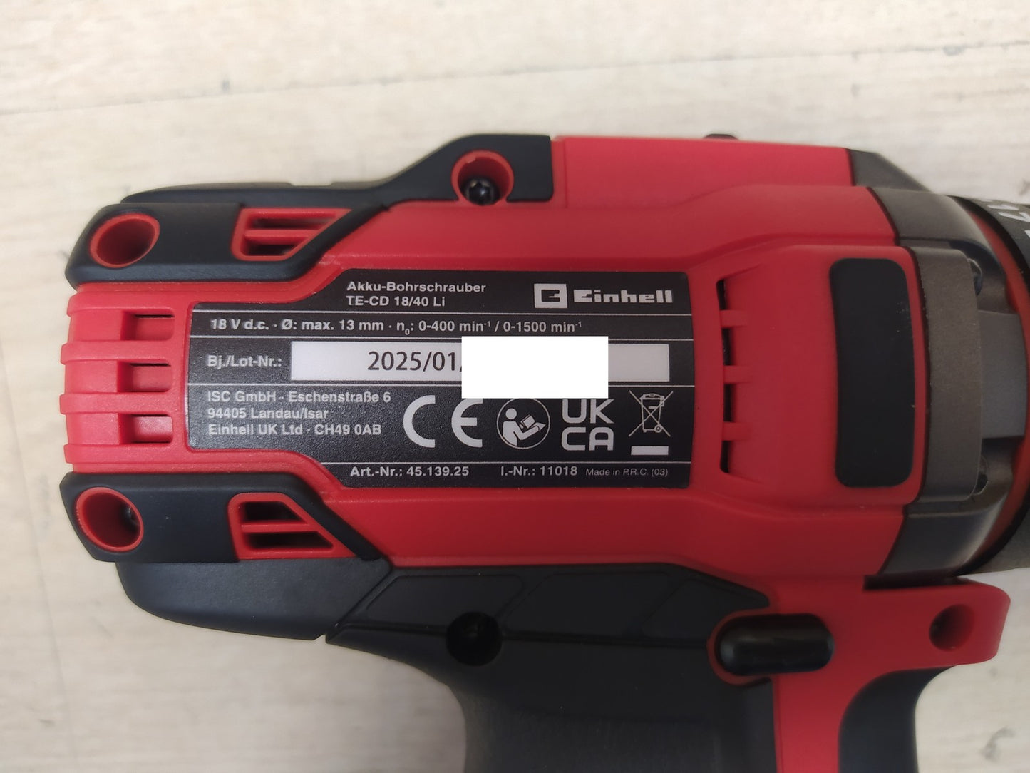 Einhell Akkuschrauber TE-CD 18/40 Li Solo Power X-Change, I38474