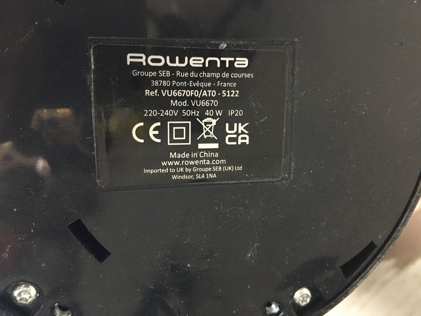 Rowenta VU6670FO Turmventilator 40W Eole Infinite, I35744