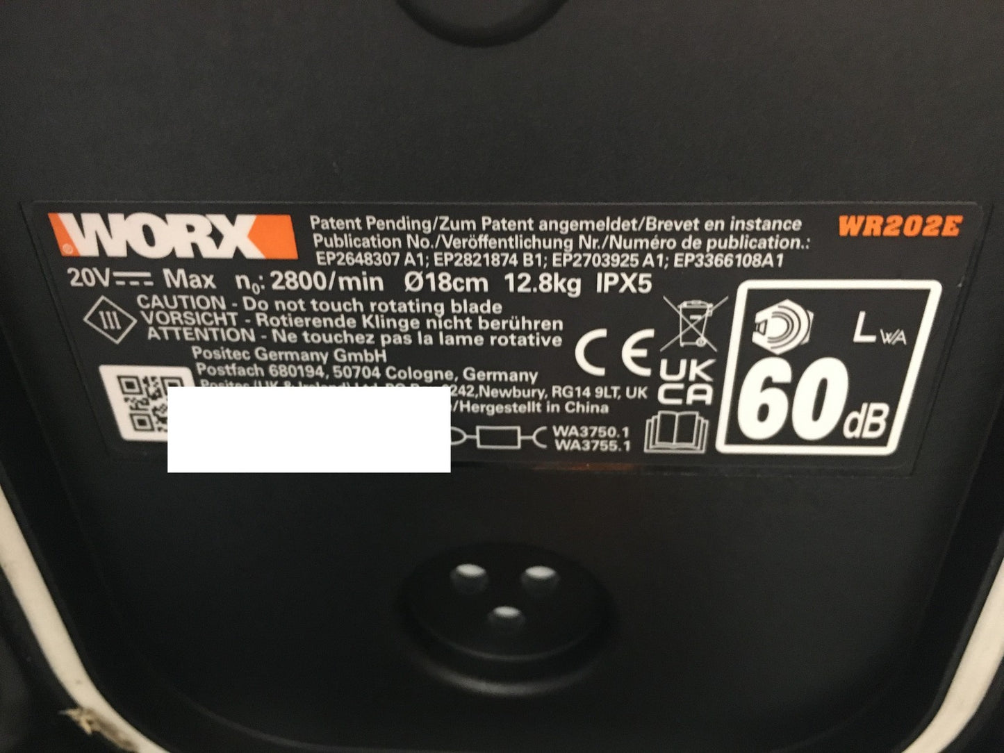 WORX Landroid Vision S250 Mähroboter ohne Begrenzungskabel WR202E, I38364