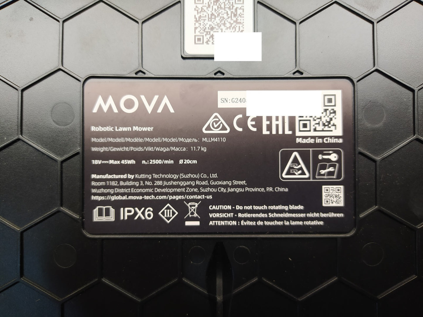 Dreame Mova 1000 Mähroboter (MLLM4110) bis 1.000 m² 3D-LiDAR kabellos, I37757
