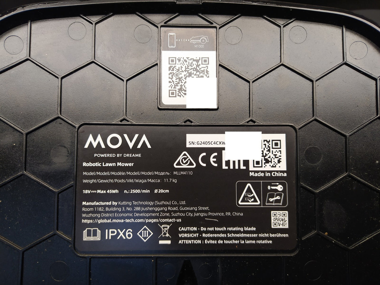 Dreame Mova 1000 Mähroboter (MLLM4110) bis 1.000 m² 3D-LiDAR kabellos, I37921