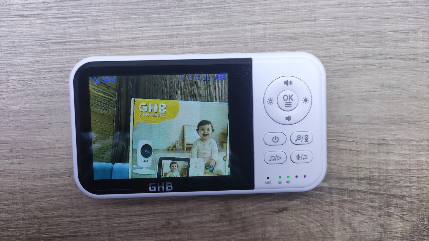 GHB MC632B Babyphone mit Kamera Baby Monitor 3,2 Zoll LCD, I37290