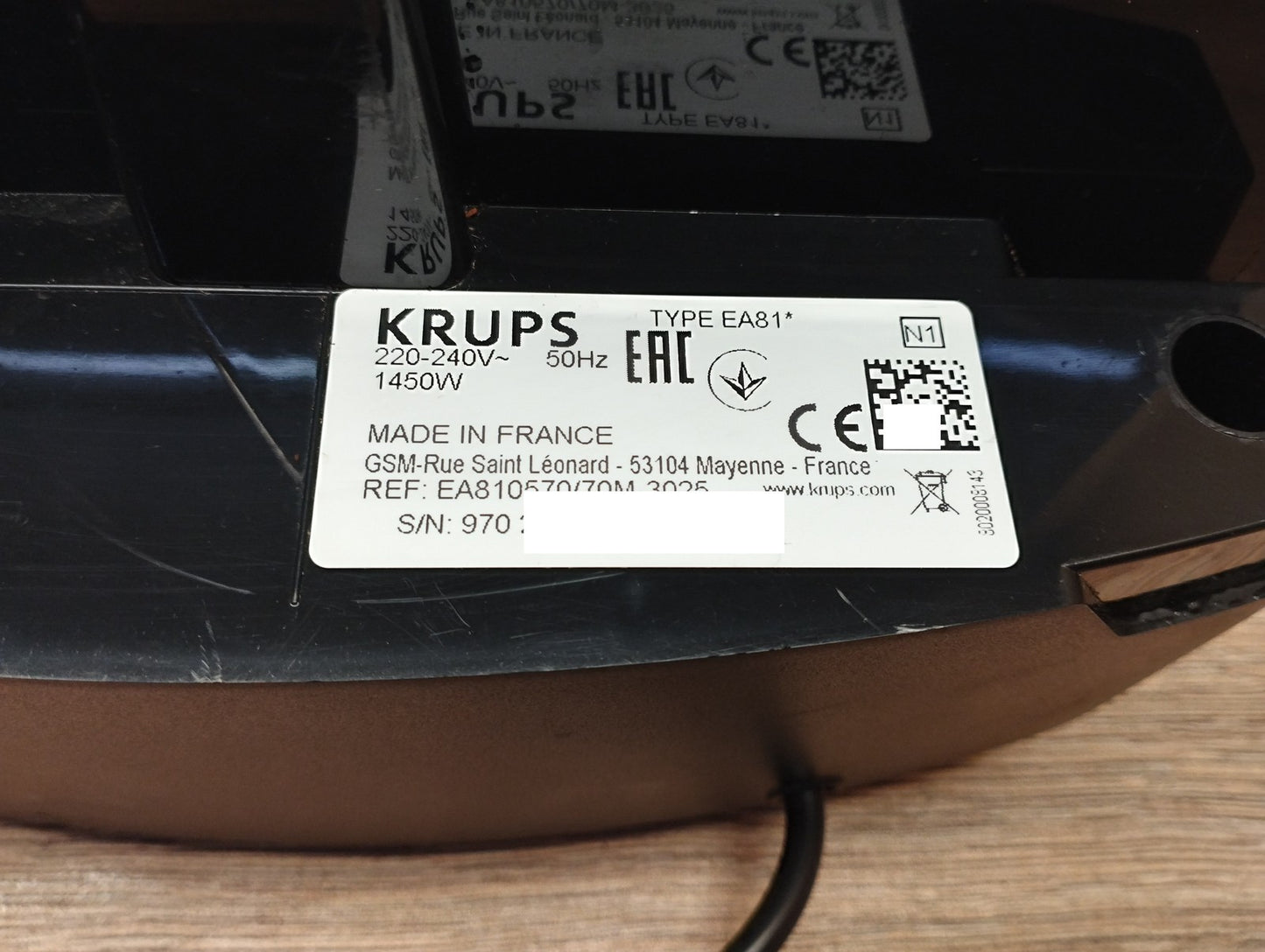 Krups EA810570 Kaffeevollautomat 1450W, weiß, I39861