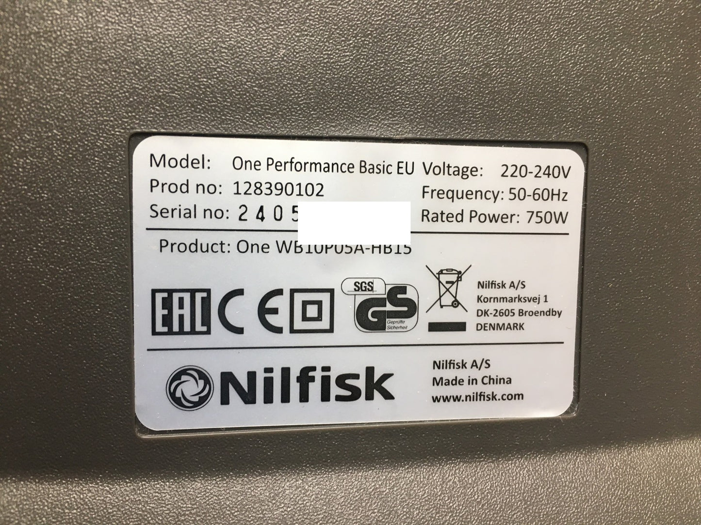 Nilfisk Staubsauger One WB10P05A-HB15, 750W, I38295