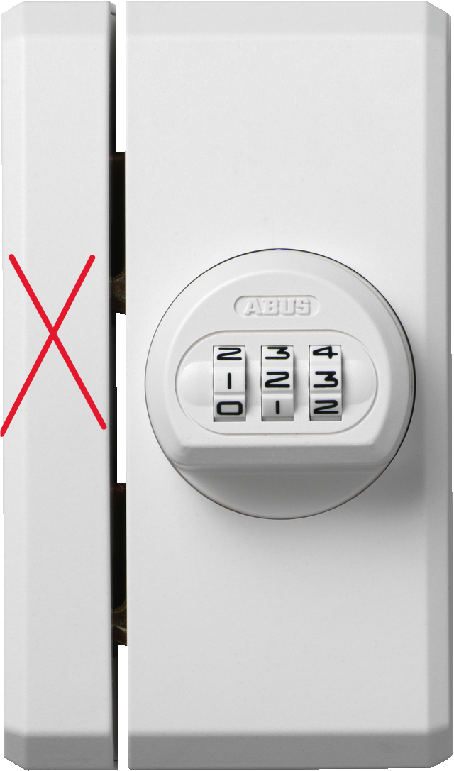ABUS Fenster-Zusatzsicherung FTS106, Fensterschloss mit Zahlencode, I37227
