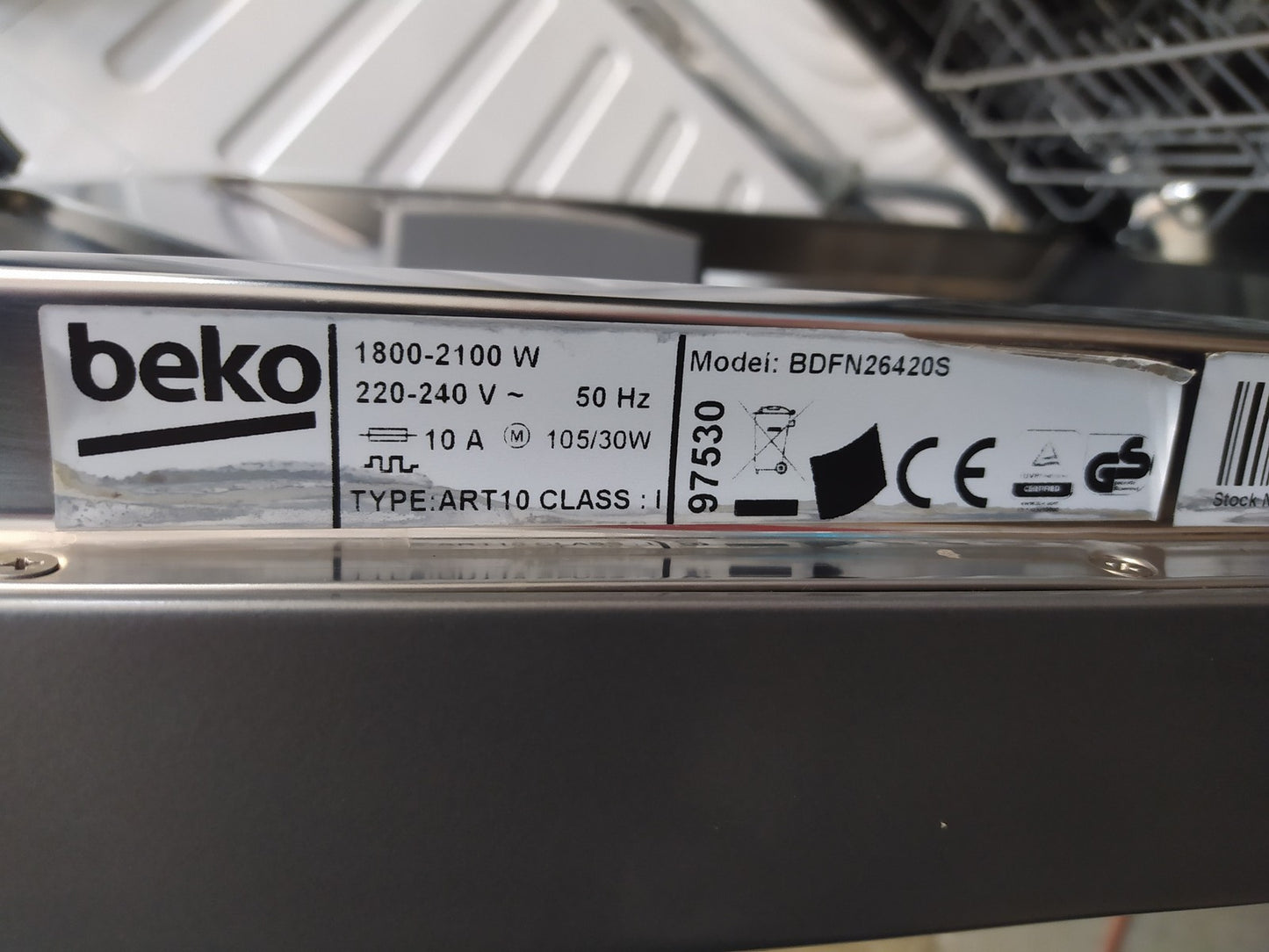 Beko BDFN26420S Geschirrspüler 60cm Silber, I34842