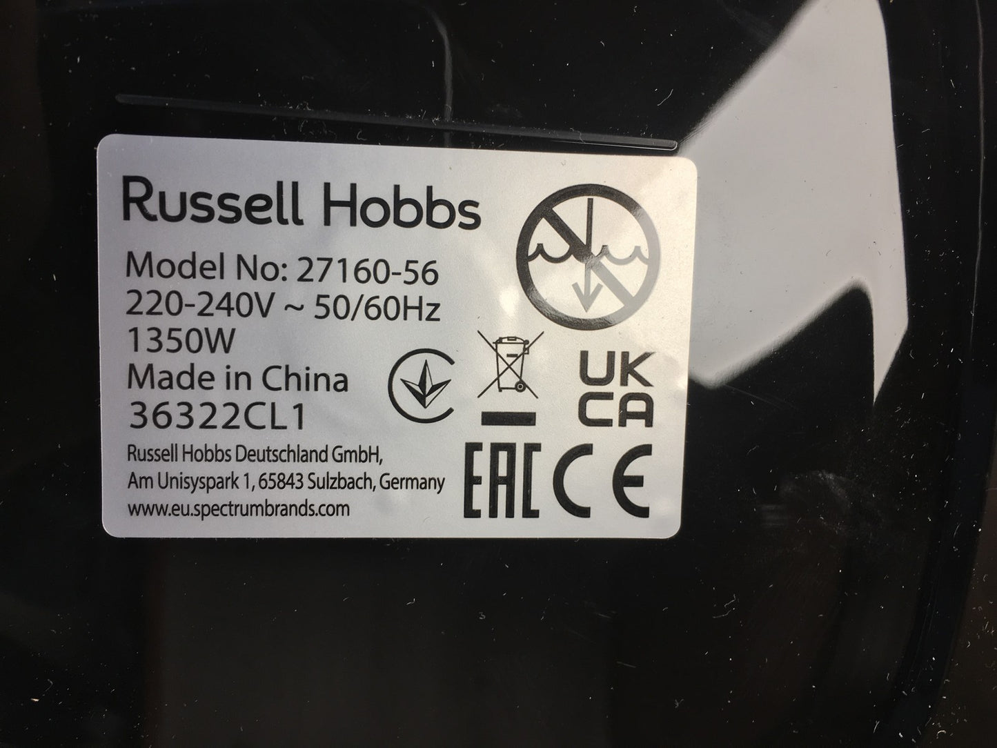 Russell Hobbs 27160-56 Heißluftfritteuse 1350W 4L, I37645