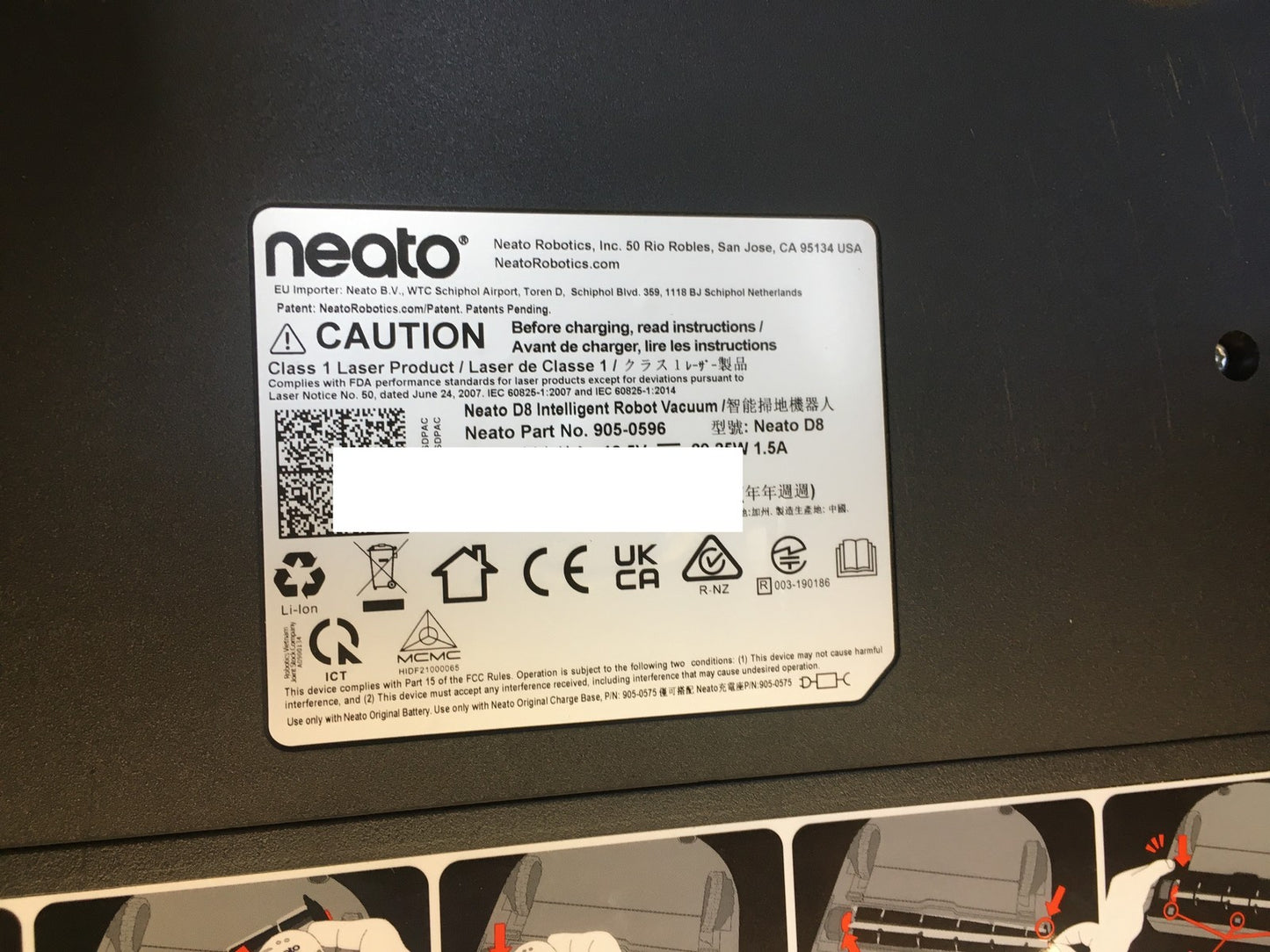 Neato Robotics D8 Intelligenter Staubsaugerroboter, I39413