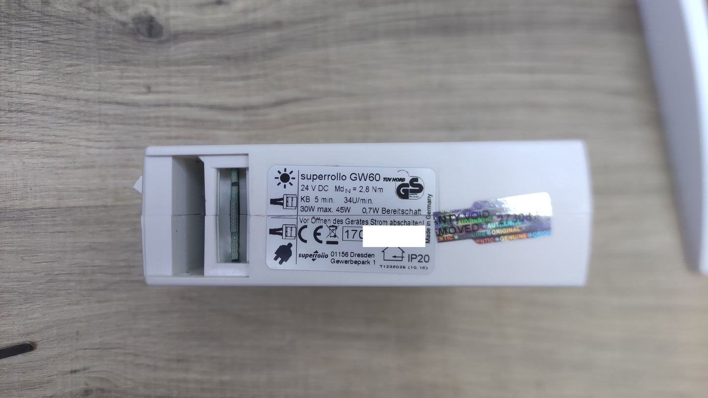 Superrollo GW60 elektrischer Universal-Gurtwickler, weiß, I38653