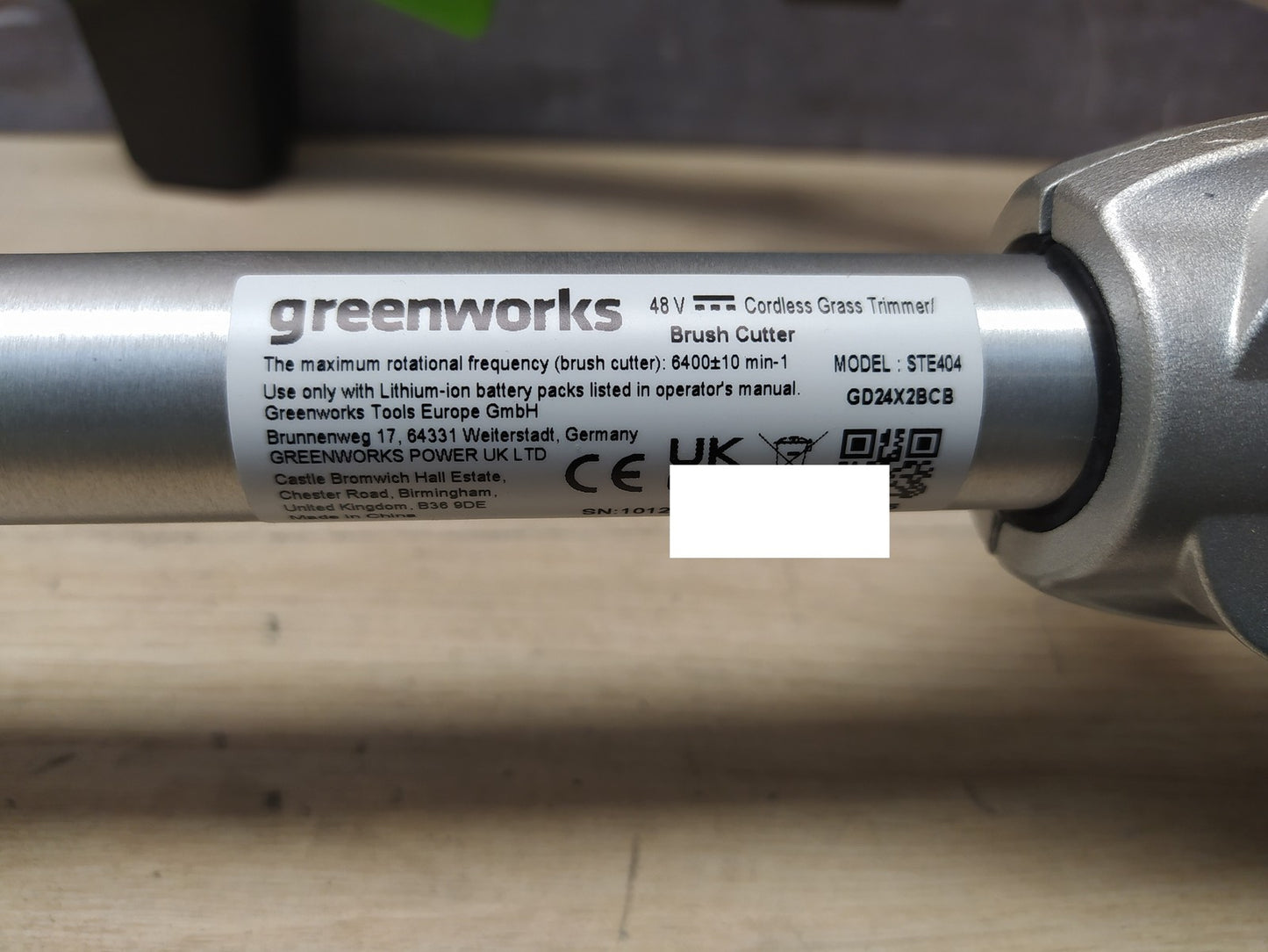 Greenworks Akku-Freischneider GD24X2BCB, ohne Akkus, mit Ladegerät, I38001