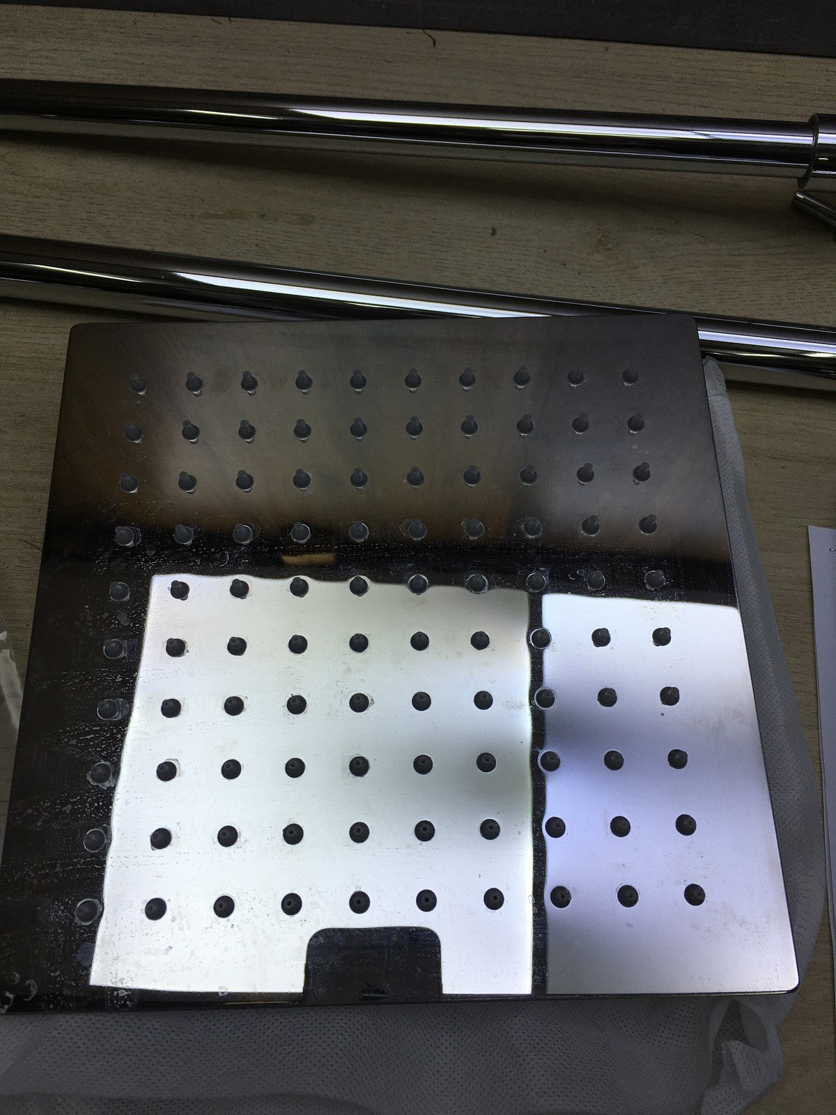 JOHO Duschset mit Umsteller, 20x20cm, chrom, Edelstahl Duschsystem, I34424
