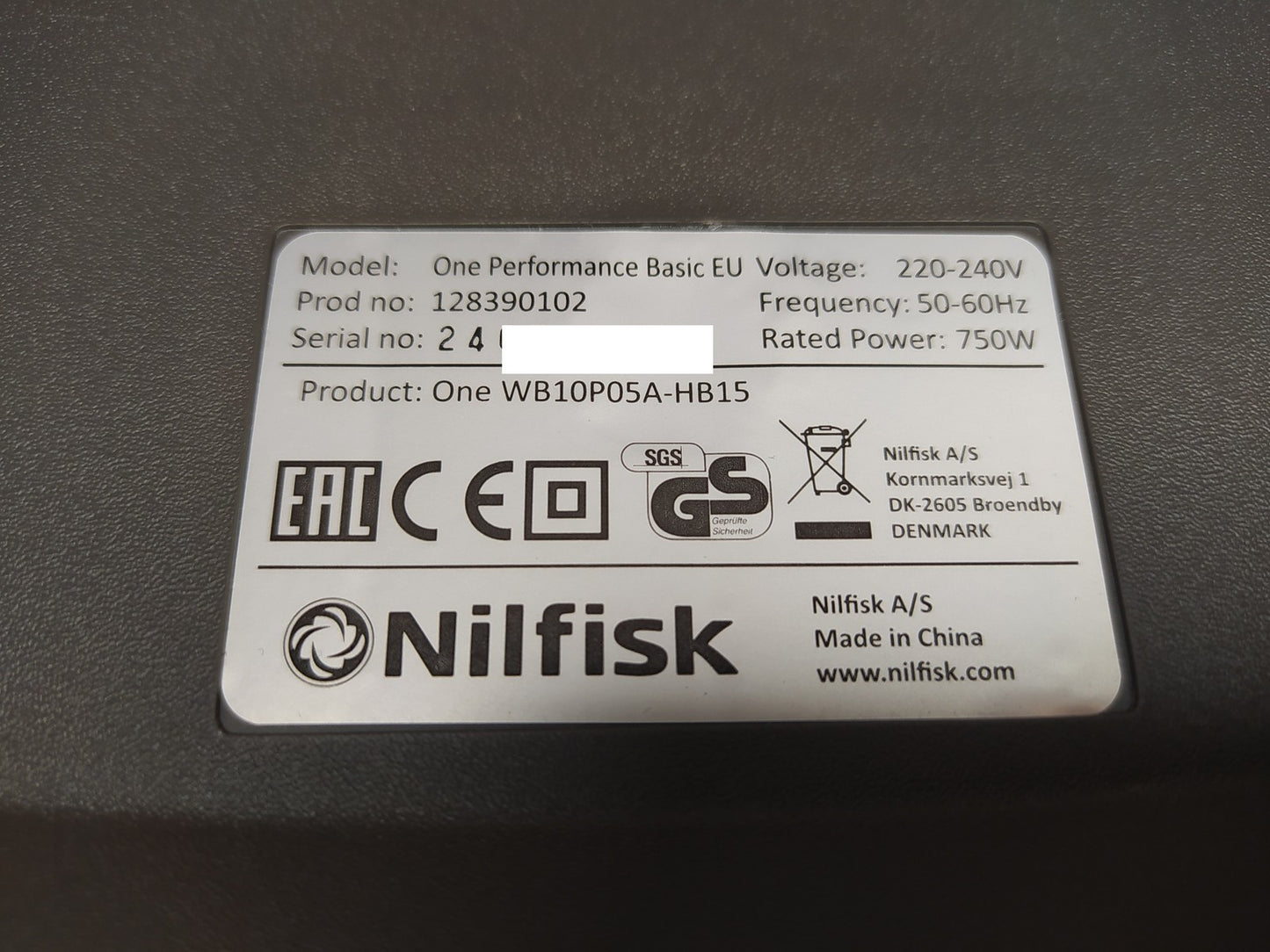 Nilfisk Staubsauger One WB10P05A-HB15, 750W, I37553