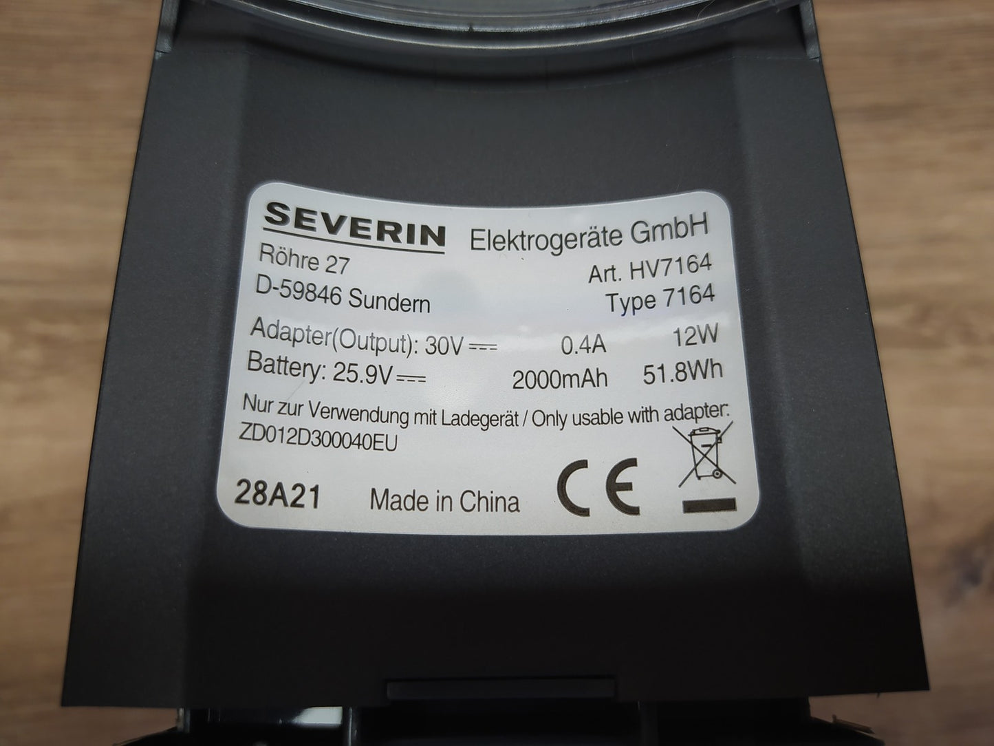 SEVERIN HV 7164 Stiel- und Handstaubsauger, leistungsstark, I39197