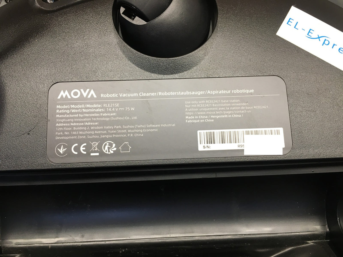 Mova E40 Ultra Saugroboter mit Wischfunktion RLE21SE, weiß, I40788