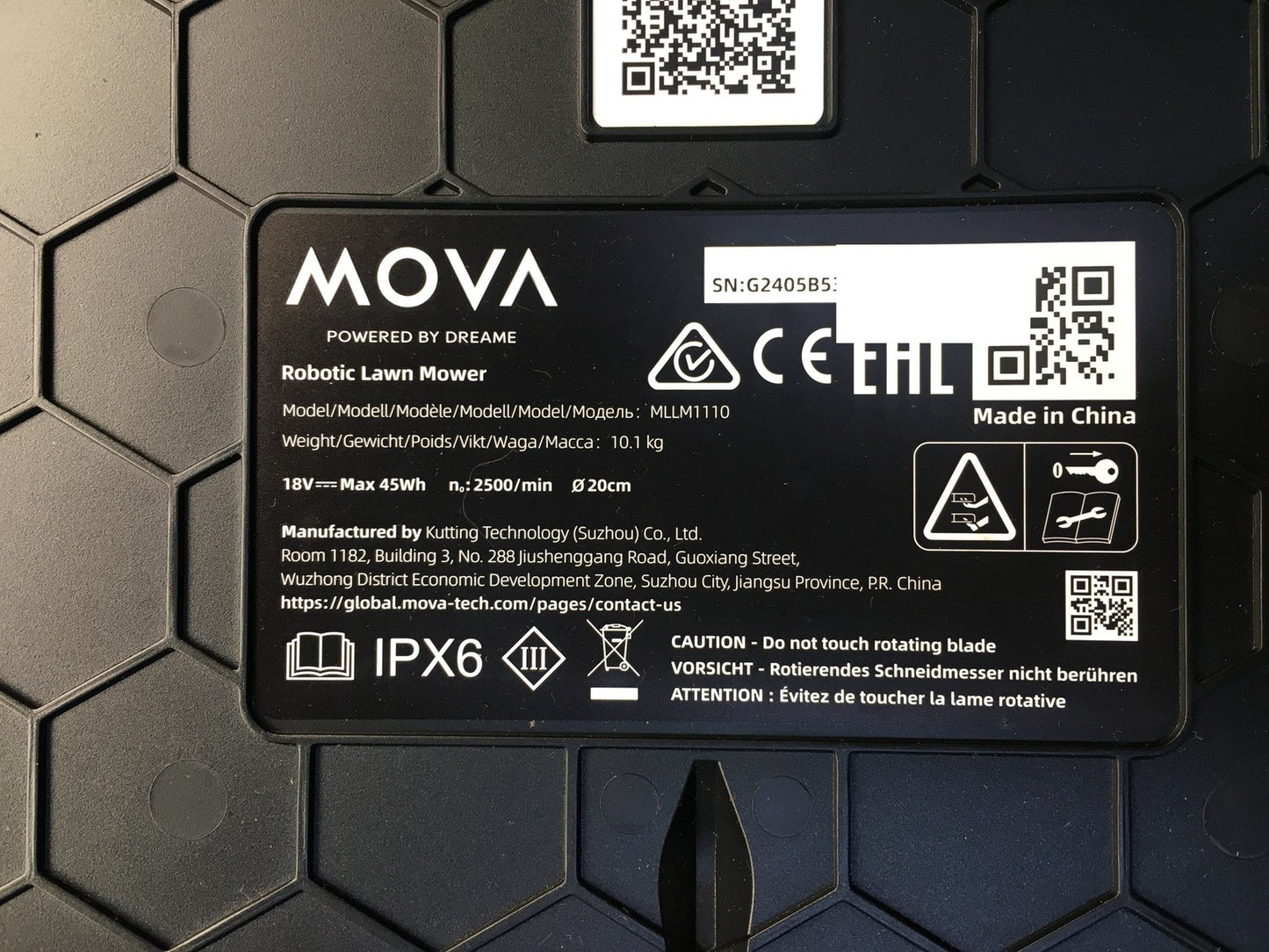 Dreame Mova 600 Mähroboter MLLM1110, für Rasenfläche bis 600 m², I37816