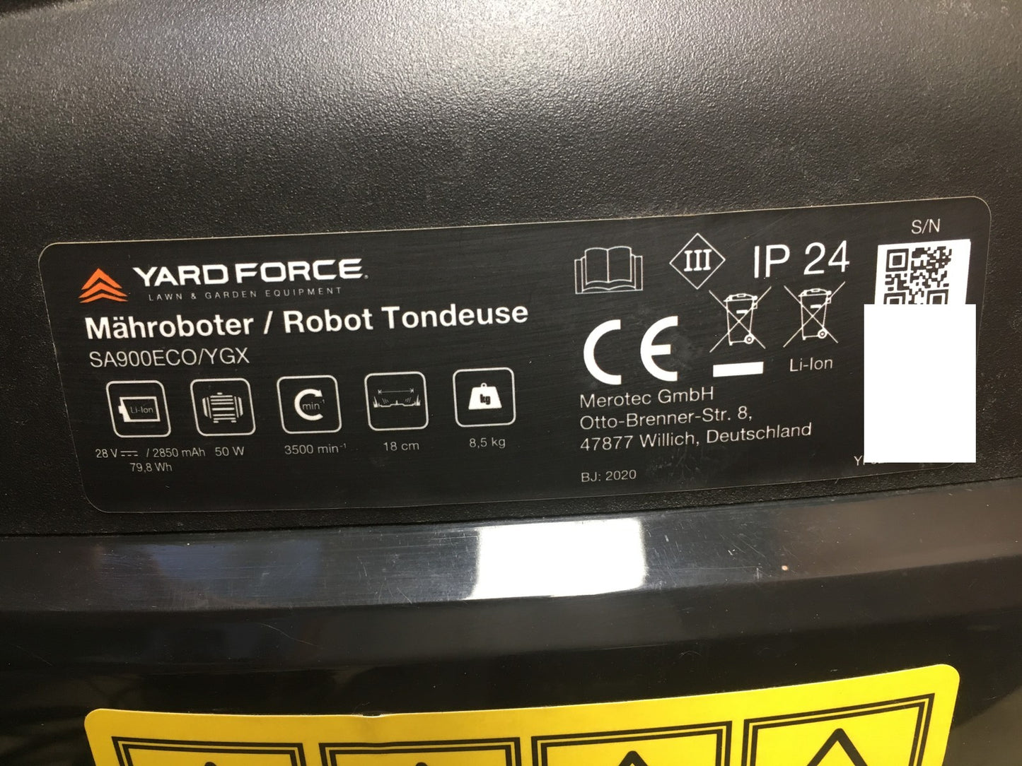 Yard Force Mähroboter SA900ECO, I38231