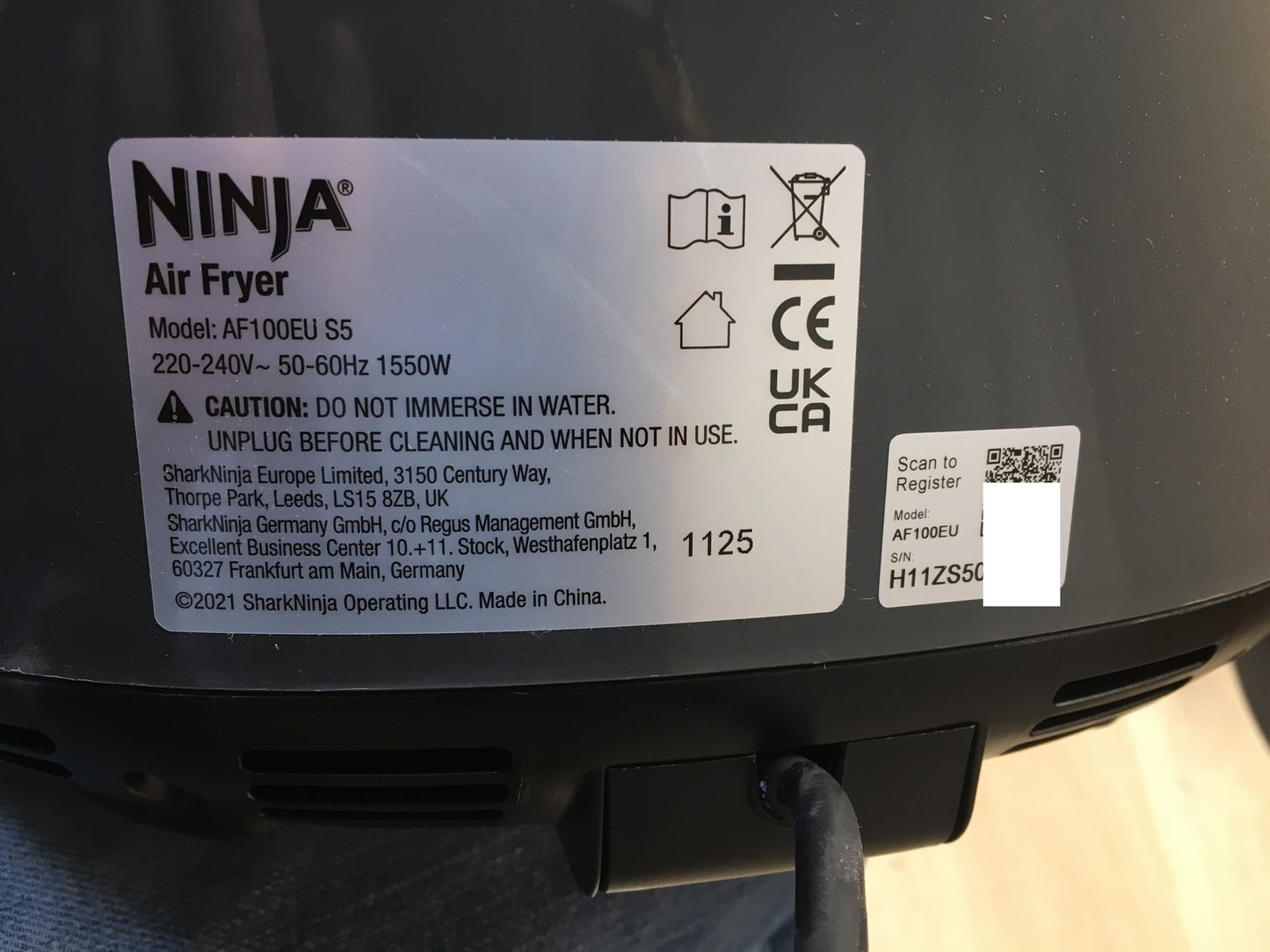 Ninja Max 6 -in-1 Heißluftfritteuse AF100EU, I36223