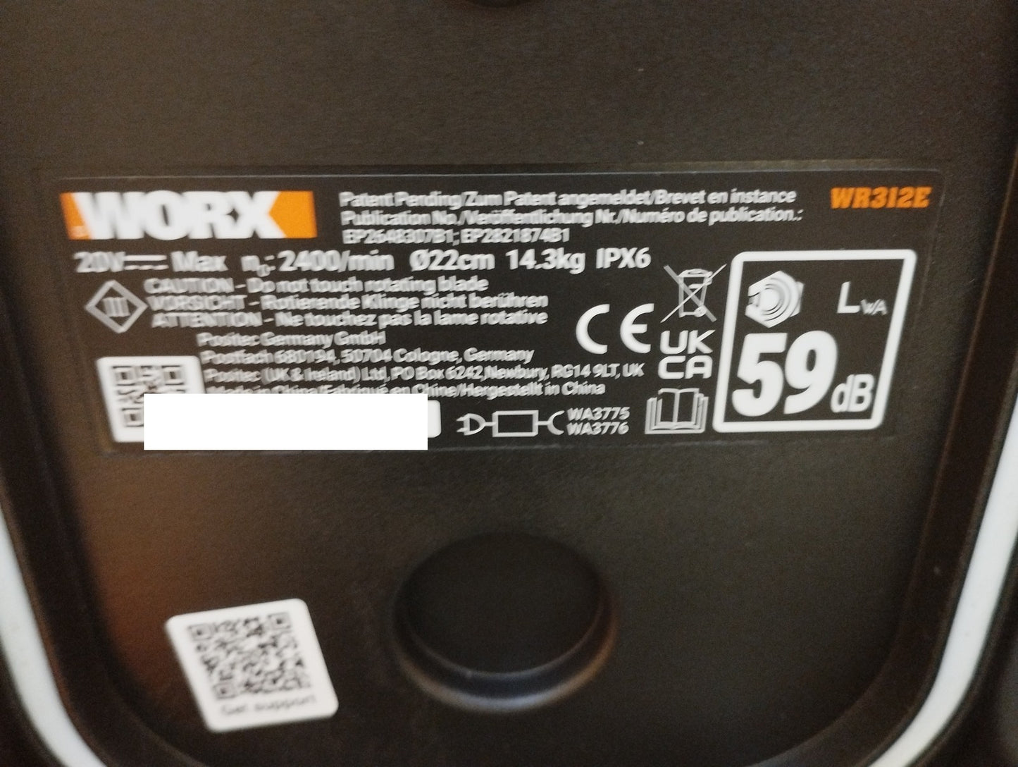 WORX Landroid Vision Cloud WR312E Mähroboter ohne Begrenzungskabel I39456
