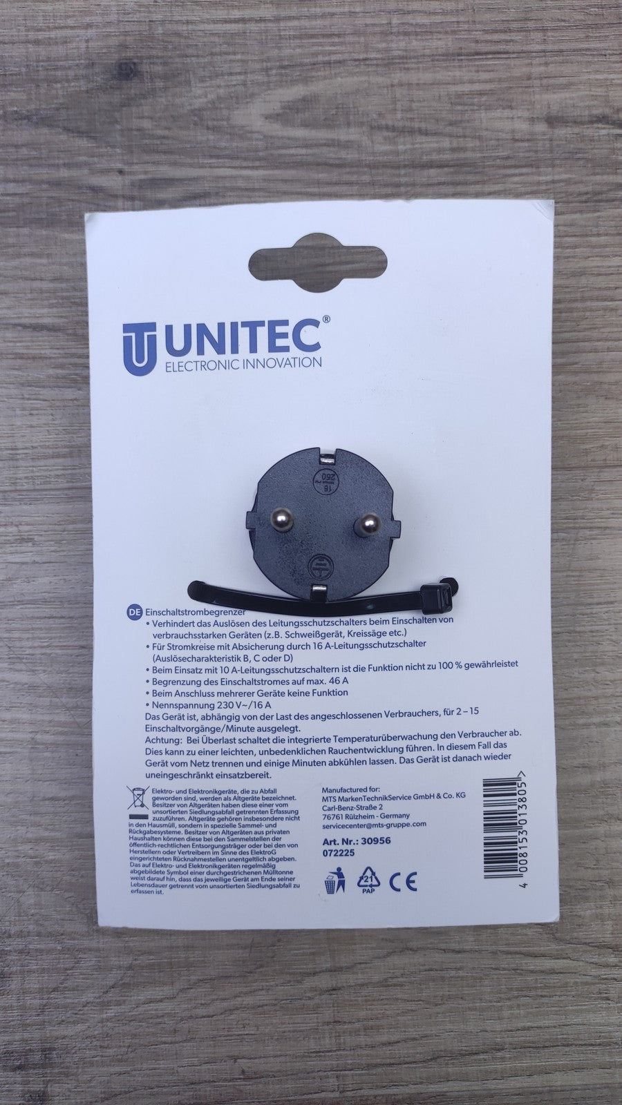 UNITEC 30956 Einschaltstrombegrenzer I40903