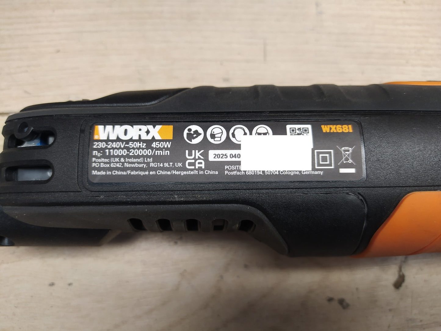 WORX WX681 Multifunktionswerkzeug 450W, I38537