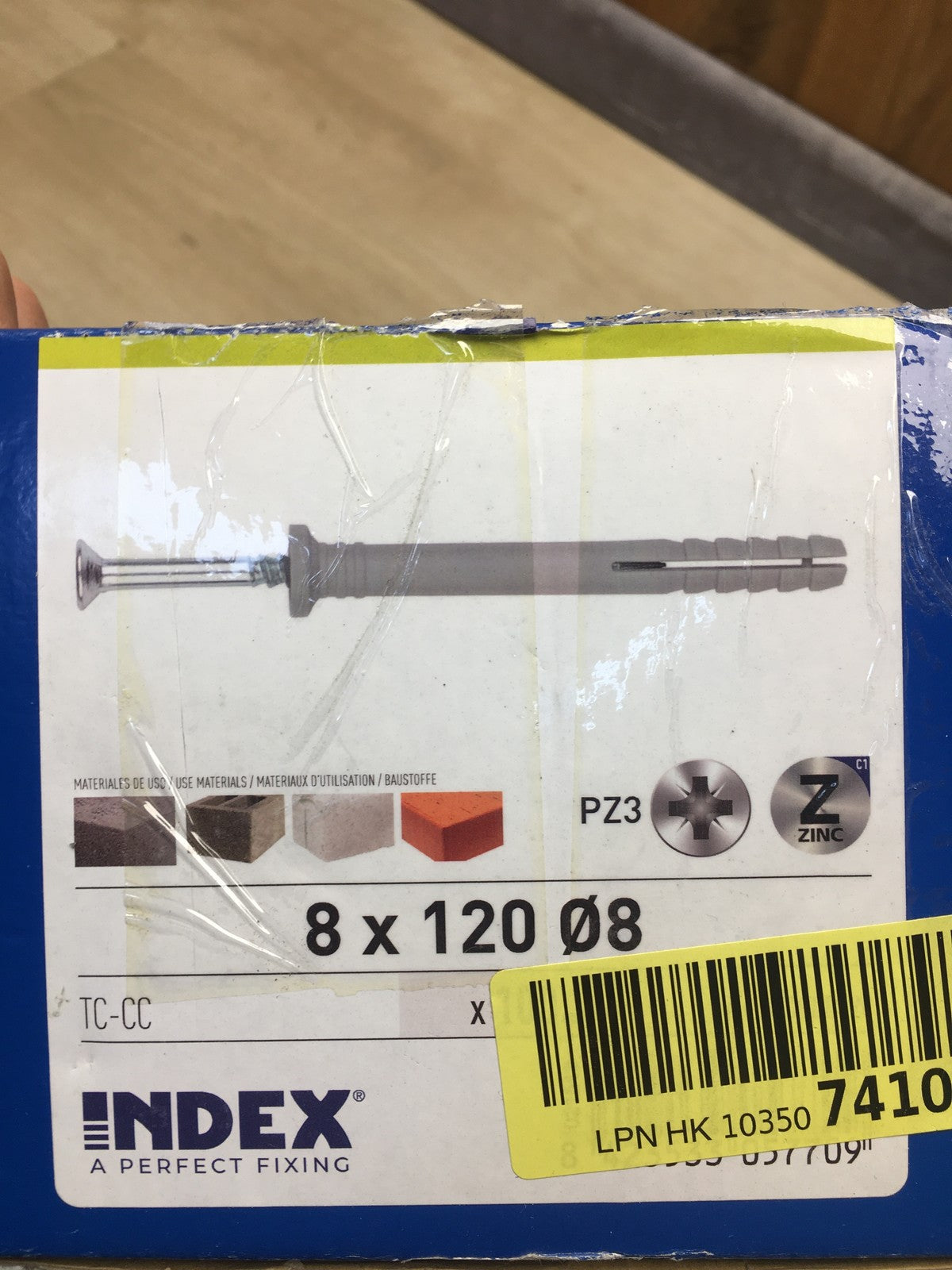 Index TC-CC 08120 Nagel mit Dübeln 8 x 120, I36746