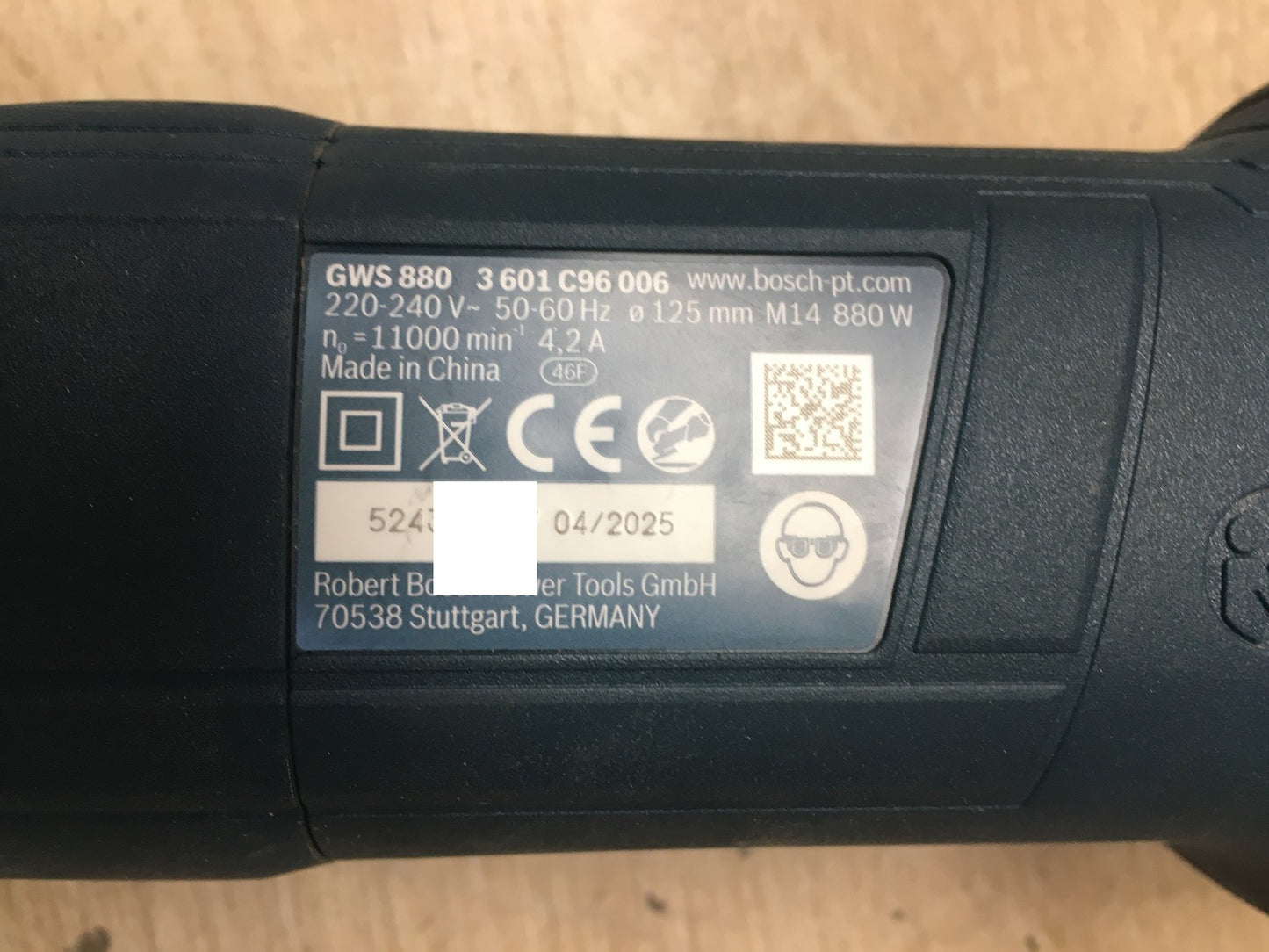 Bosch Professional GWS 880 Elektro-Winkelschleifer, I37414
